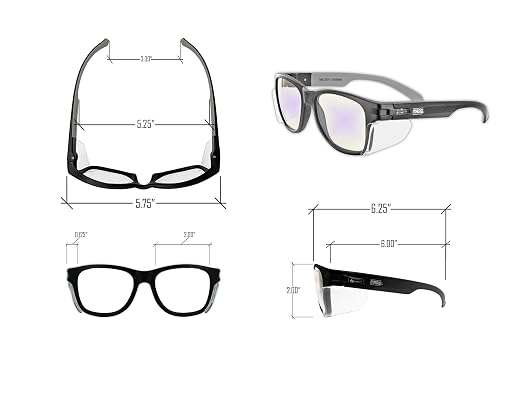 MAGID Y50 Safety Glasses for Construction | Black Frame — 144-Pack, ANSI Z87.1+ - Image 5