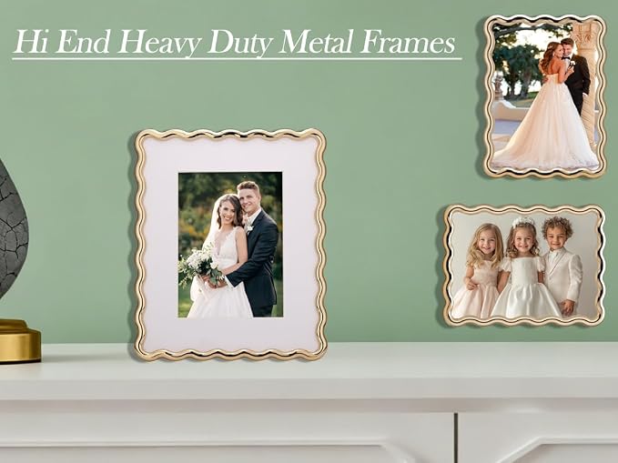 5x7'' Hi-End Zinc Alloy Gold Picture Frame - Image 4