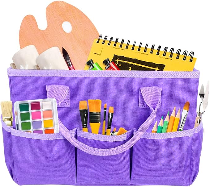 ZKOO Craft Organizer Tote Bag, Portable Art Supply Storage Caddy - Image 8
