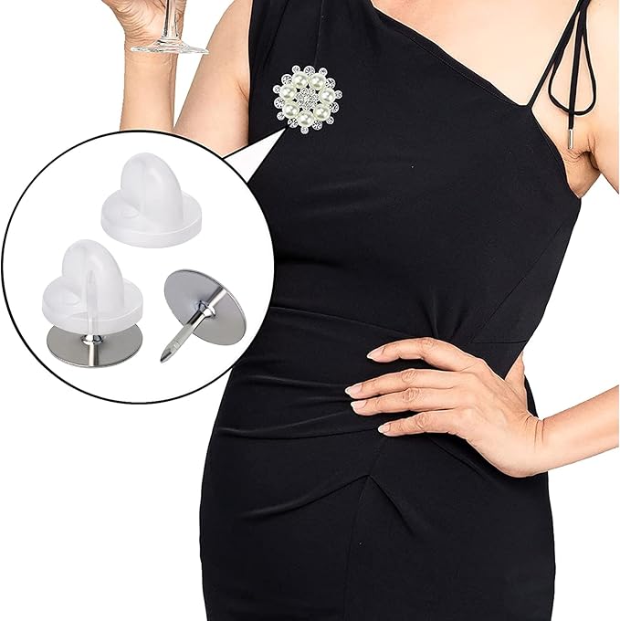 400pcs PVC Rubber Pin Backs Heliltd Butterfly Clutch Pins Tie Tacks Blank Pins for Uniform Badges Backing Holder Clasp Lapel Pin Enamel Pins(200 Sets, Clear)