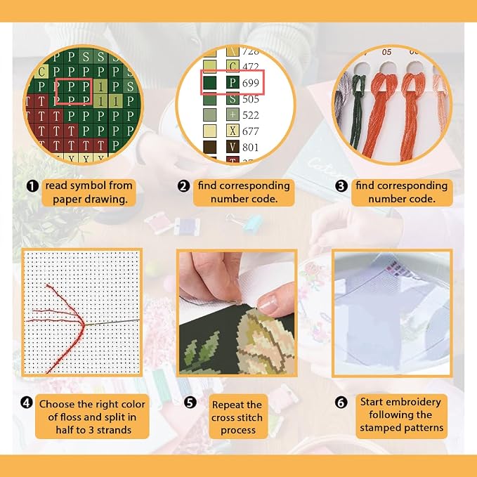 FREEBLOSS 11CT Stamped Cross Stitch Kit - Image 4