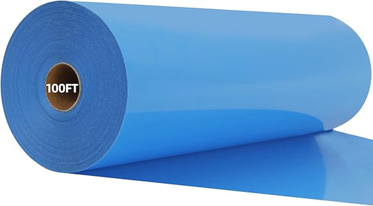Guangyintong Sky Blue HTV Heat Transfer Vinyl Rolls, 12" X 100ft Iron on Vinyl PVC Adhesive for T-Shirt, Easy to Cut & Weed for DIY Design