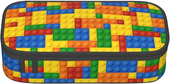 Fun Blocks Colorful Pencil Case Organizer Big Capacity Pencil Pouch Stationery - Image 8