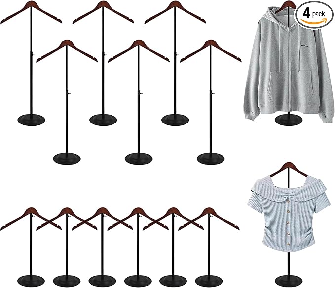 12 Pack T Shirt Display stand, Adjustable T shirt Shoulder Stand by Unknown