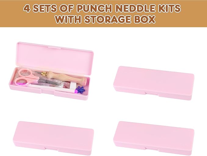 Cheloment 4 Set Punch Needle Kit - Image 5