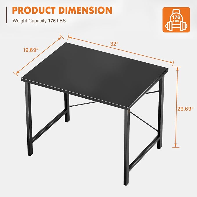 Sweetcrispy 32-Inch Small Computer Desk - Image 3
