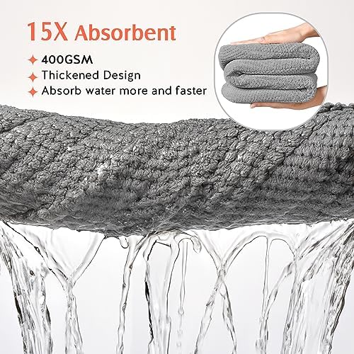 YFONG 2 Pack Microfiber Hair Towel Wrap - Image 2
