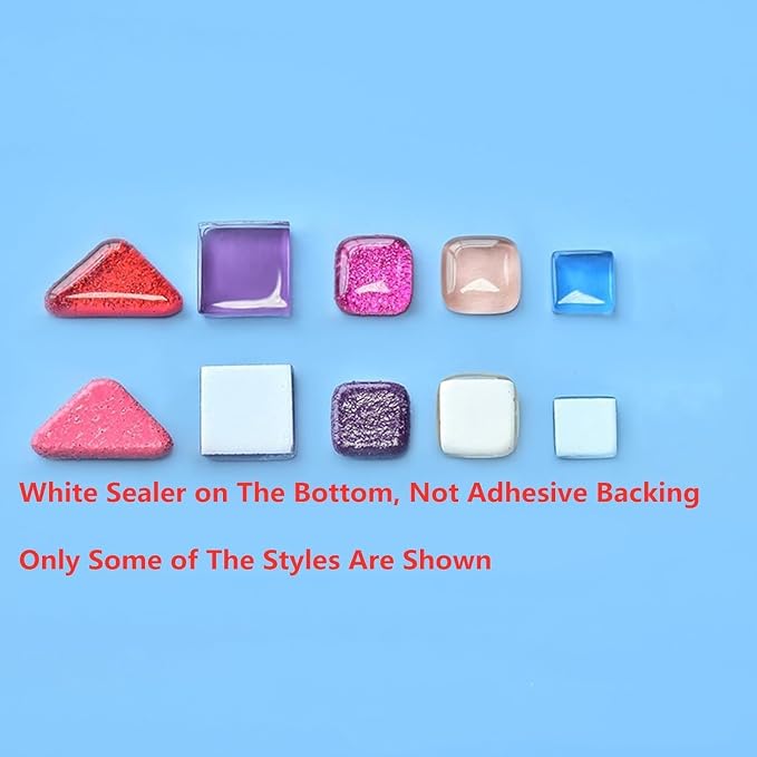 1.1LB Mixed Color Irregular Crystal Mosaic Tiles, Tiny Mini Mosaic Tile DIY - Image 2