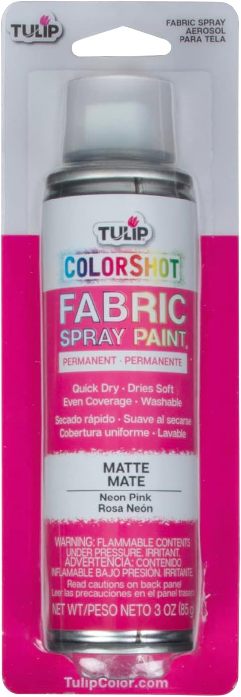 Tulip ColorShot Instant Fabric Spray Paint, Permanent Color Spray-On Fabric by Tulip