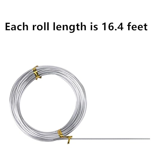 6 Rolls Silvery DIY Craft Art Aluminum Wire, 1mm, 1.5mm, 2mm, 3mm in Diameter