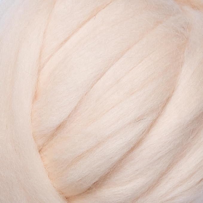 Colored Natural Wool roving, 8 OZ. Best Wool - Image 2