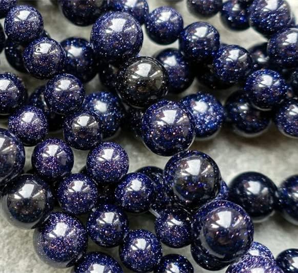 Zenkeeper 108 Pcs Blue Goldstone Beads - Image 2