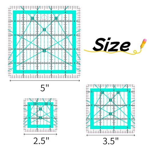 Quilting Rulers, 3 Quilting Square Rulers, Quilting Squares - Image 4