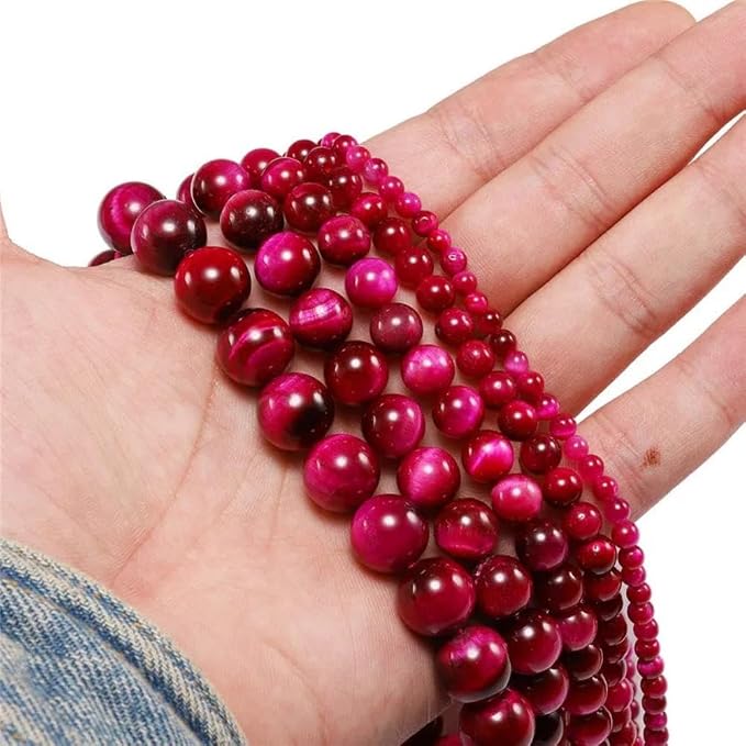 Zenkeeper 108Pcs Rose Tiger Eyes Spacer Loose Beads Bulk - Image 2