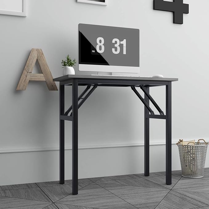 Need Small Folding Computer Desk, 31.5 Inch Writing Table, Sturdy Foldable Desk - Image 7
