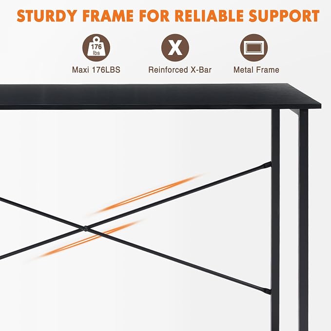 Sweetcrispy 48-Inch Small Computer Desk - Image 6