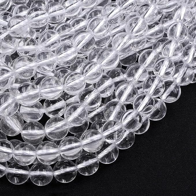 Zenkeeper 116 Pcs Clear Quartz Beads by Zenkeeper