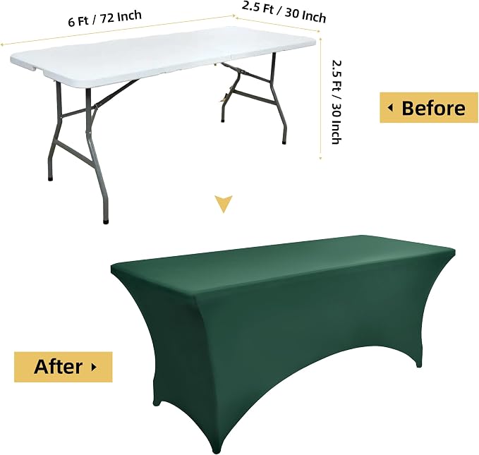 6-Pack 6ft Spandex Table Covers - Image 7