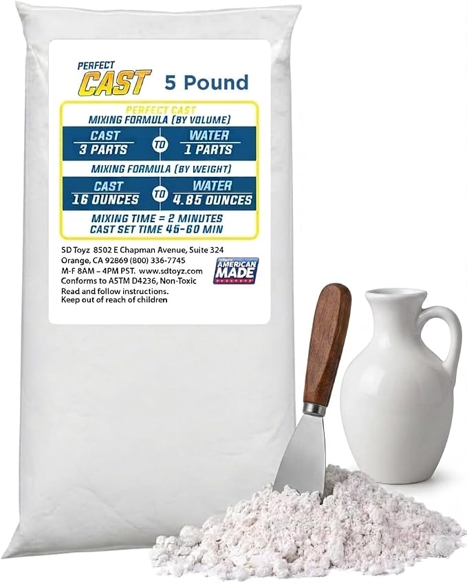 Perfect Cast Mold Casting Powder, Fast-Curing, Water-Based Material by PerfectCraft