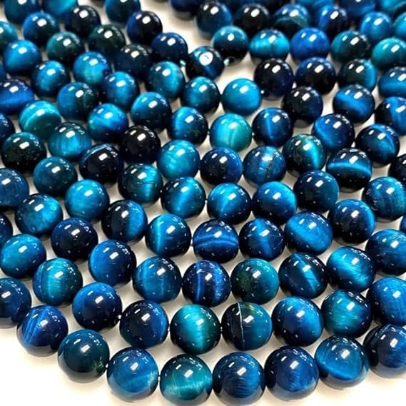 Zenkeeper About 180 Pcs Lake Blue Tiger Eyes Beads by Zenkeeper