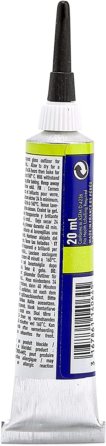 Pebeo Vitrea 160, Glass Paint Outliner, 20 ml Tube - Image 2
