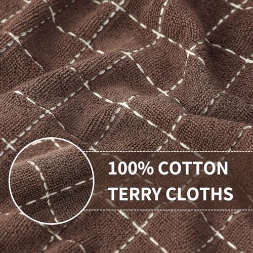 Homaxy 100% Cotton Terry Kitchen Towels, 2 Pack - Image 2