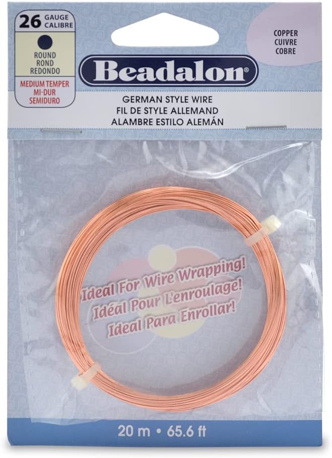 Beadalon German Style Wrapping Wire, 26 Gauge, 20 m / 65.6 ft by Beadalon