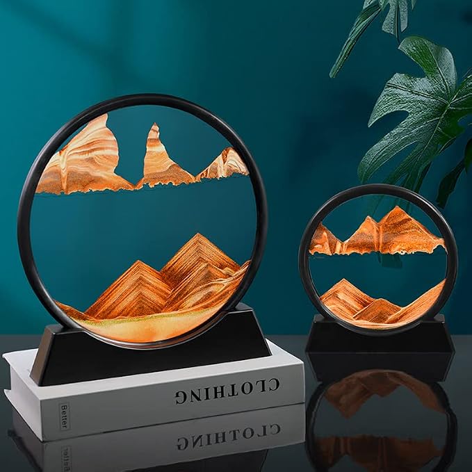 Moving Sand Art Liquid Motion, 3D Deep Sea Sandscape Color Quicksand Decor - Image 7