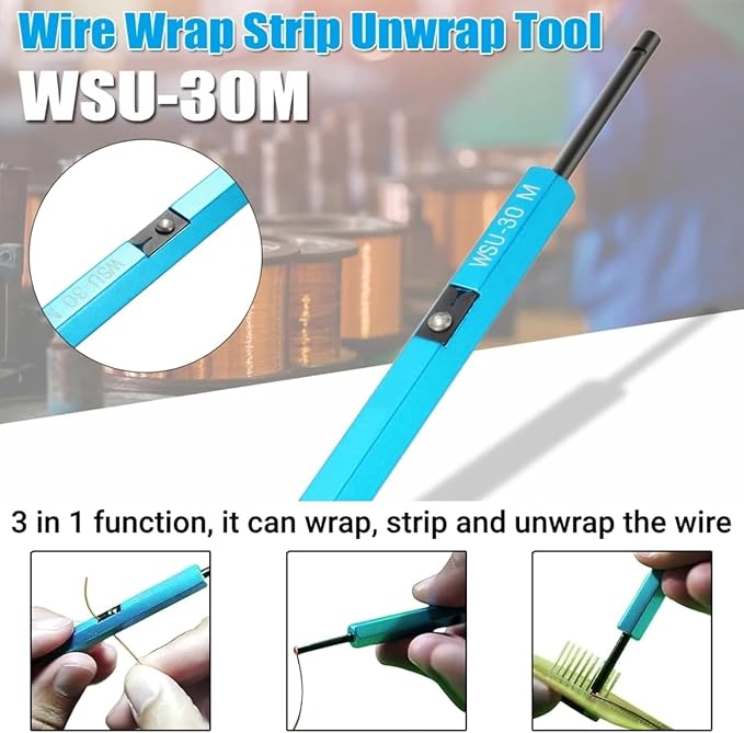 3 in 1 Wire Wrapping Tool, Metal Wire Wrap Tool, Wrap Strip Unwrap 3 Function - Image 3