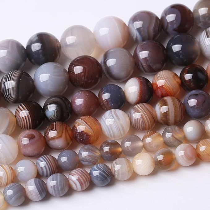 60PCS 6MM Red Coffee Agate Beads-Multicolo Stone Beads Energy Healing Beads for DIY Jewelry Bracelet Necklace Making for Jewelry Making15Inch