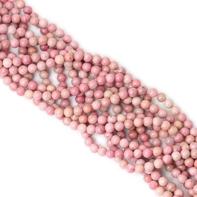 60PCS 6mm Natural Rhodochrosite Gemstone Smooth Round Loose Beads - Image 4