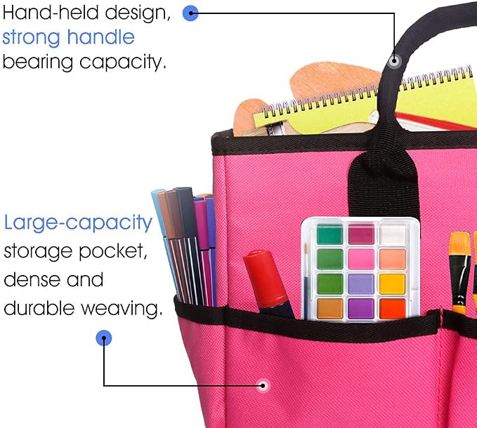 ZKOO Craft Organizer Tote Bag, Portable Art Supply Storage Caddy - Image 3