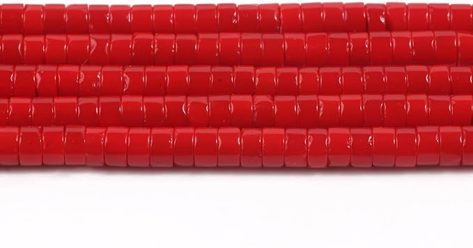 150Pcs 4×2mm Natural Red Coral Spacer Stone Beads - Image 7