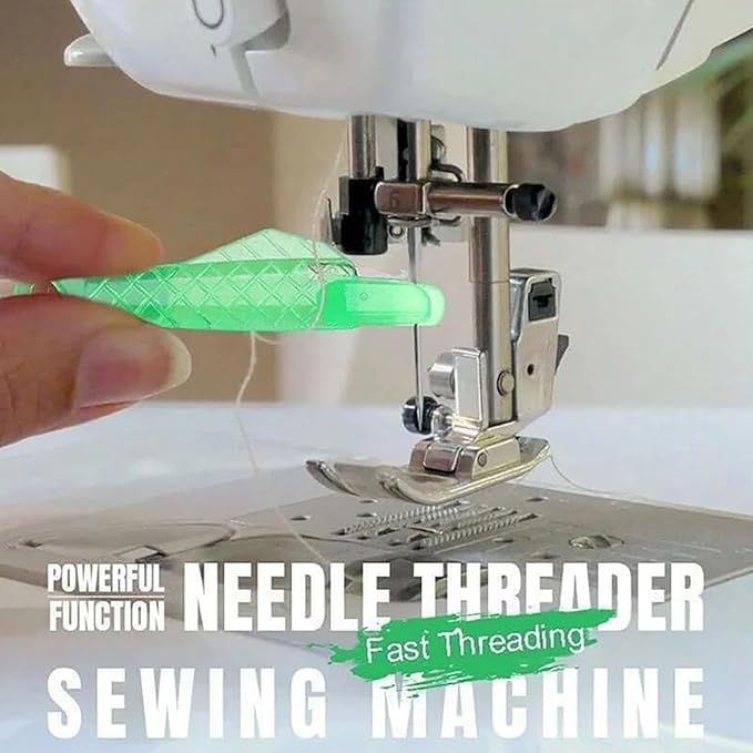 10 Pcs Fish Mouth Sewing Machine Needle Threader,2024 New Upgraded Automatic Sewing Needle Threader,Simple Needle Threader Tool,Quick Sewing Machine Cycle Simple Needle Threader Tool (Green)