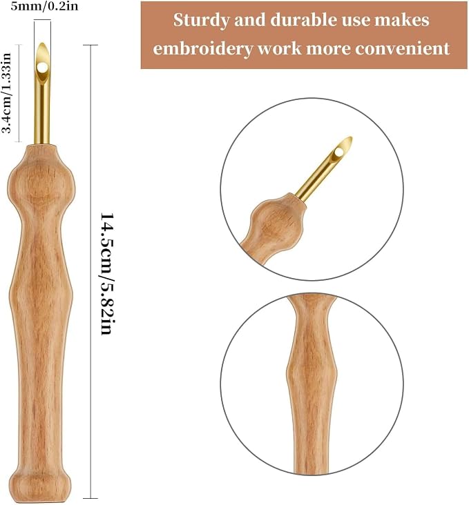 Punch Needle Kit Includes Adjustable Punch Needle Tool - Image 3
