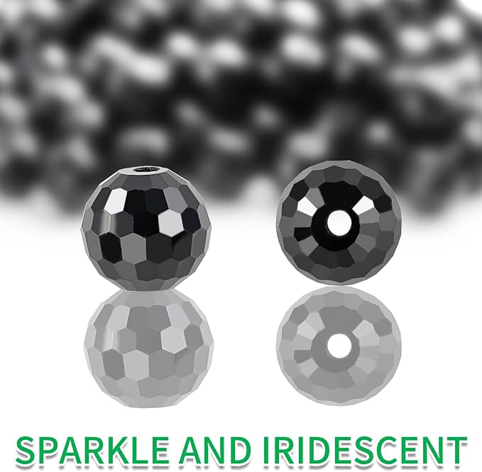 Crystal Glass Beads for Jewelry Making, 10 mm, Sparkly and Shiny, - Image 3