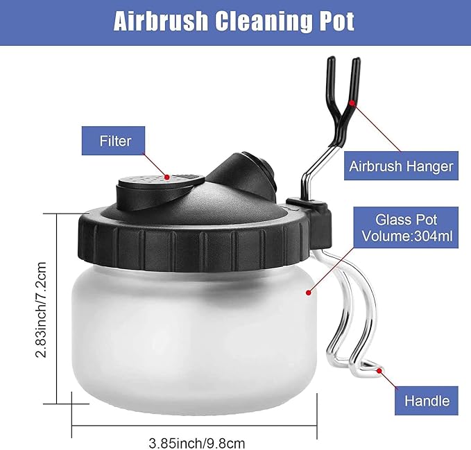 JOYABEST Airbrush Cleaning Pot - Image 2