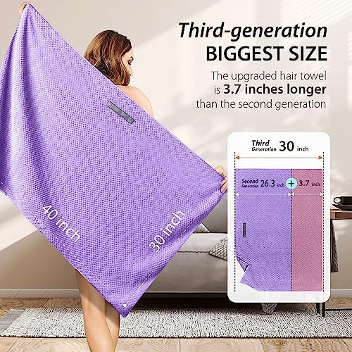 YFONG Larger Microfiber Hair Towel Wrap - Image 5