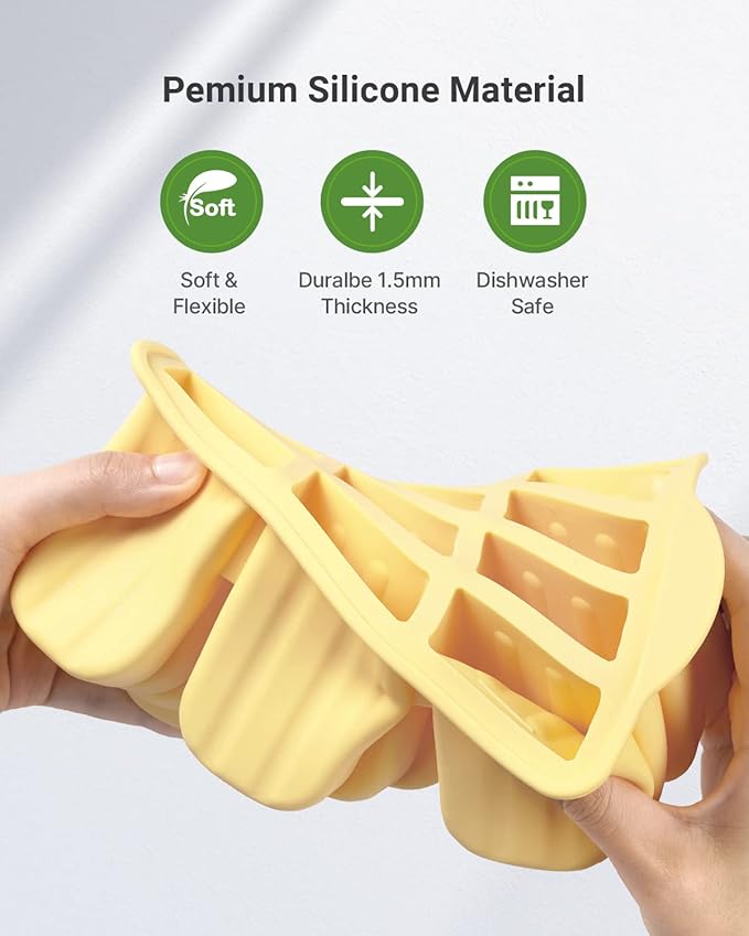 Popsicles Molds, MEETRUE 12 Pieces Silicone Popsicle Molds Easy-Release - Image 3