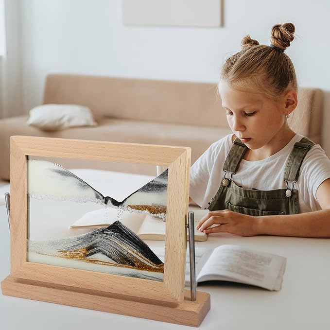 Bochino Moving Sand Art Picture Dynamic Sand Picture 3D Sand Art Frame - Image 5