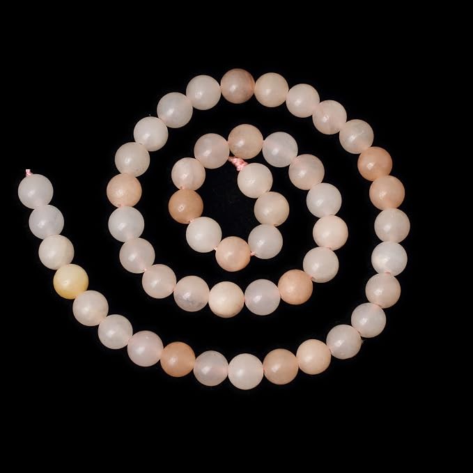 45PCS 8mm Natural Pink Aventurine Gemstone Round Loose Beads Stone Beads - Image 2