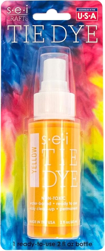 S·E·I S.E.I Desert Yellow Tie Dye Spray Bottle, 2- Ounces, Fabric Spray Dye - Image 4