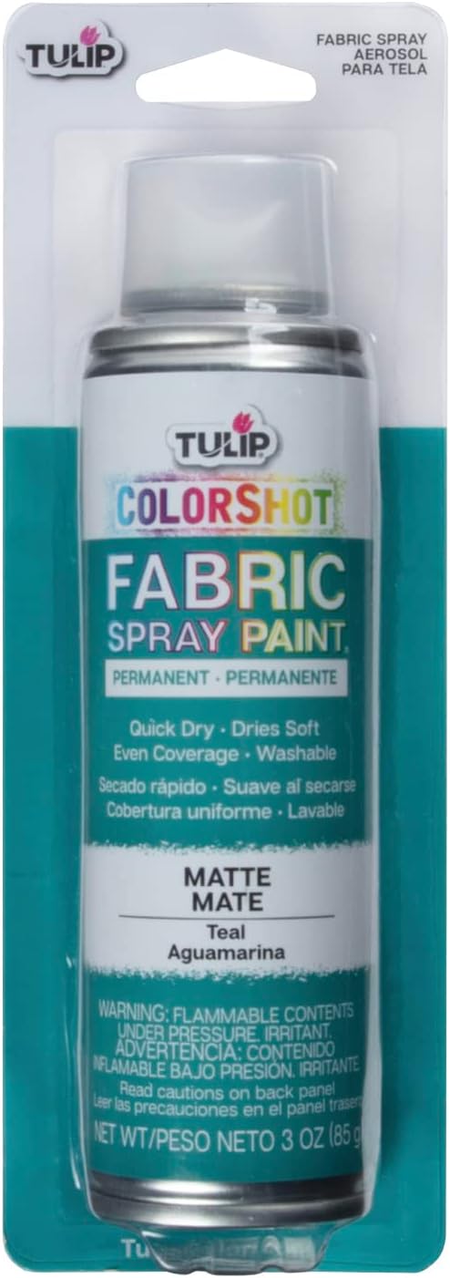 Tulip ColorShot Instant Fabric Spray Paint, Permanent Color Spray-On Fabric by Tulip