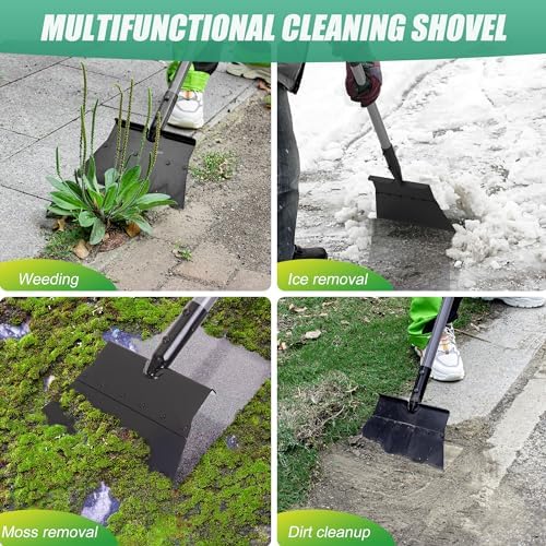 Suchtale Flat Shovel, 11-Inch Floor Scraper, Long Handle Weed Scraper - Image 6