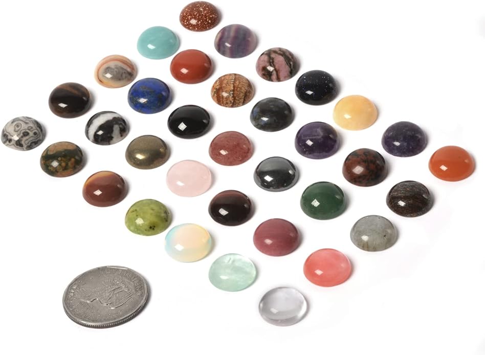 Wholesale Lot Multi-color Gemstone Round Oval Cab Cabochon - Image 2