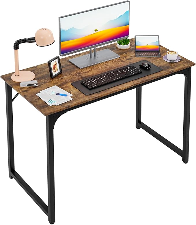 PayLessHere | 39 Inch Computer Desk | Brown | Office Desk by PayLessHere