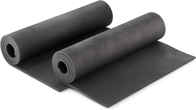 2-Pack Shape Retention EVA Cosplay Foam - 4mm Thick (Black) 14x39 inch High Density EVA Craft Foam Sheets - Premium 85 kg/m3 Heat Shape Material for DIY, Comic, Con or Halloween Costumes - The Foamory