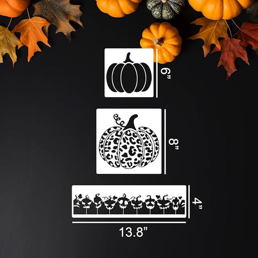 Halloween Stencils Pumpkin Face Stencils Pumpkin Stencil for Painting on Wood Door Mats Fabrics Crafts Decor