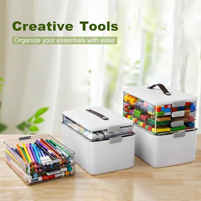 MOPALL Craft Medicine Cabinet Organizers Storage Box - Image 3