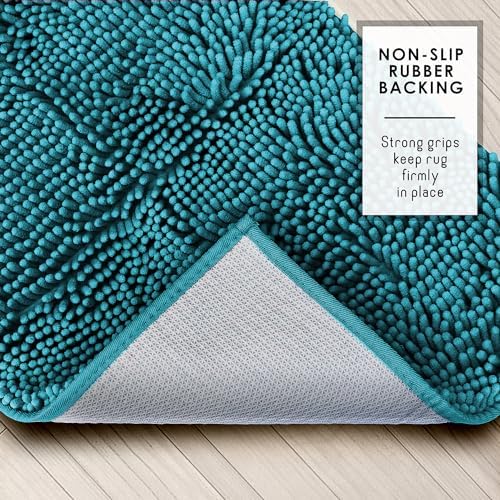 Hearth & Harbor Bathroom Rugs, Chenille Bath Mat - Image 5